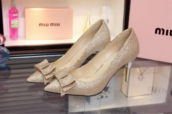 MIUMIU Shallow mouth stiletto heel Shoes Women--004
